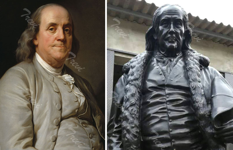 Custom Benjamin Franklin life size sculpture from his photo