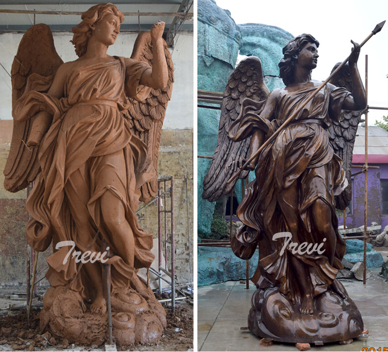 Custom made famous life size bronze angel statue bernini replica