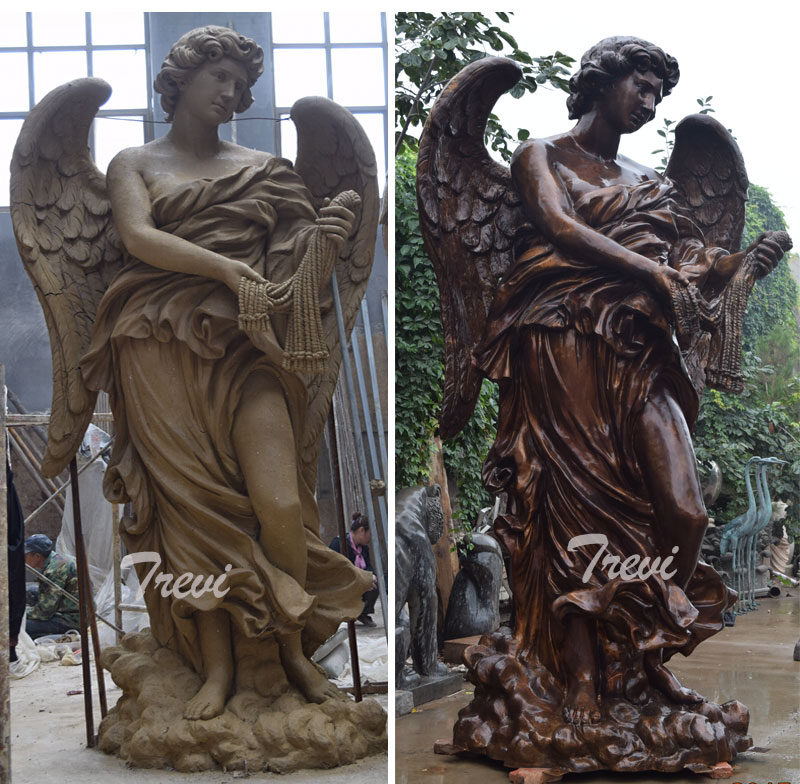 Custom made life size bronze famous angel of bernini replica