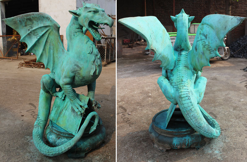 Custom made wildlife gargoyle outdoor garden bronze statues costs