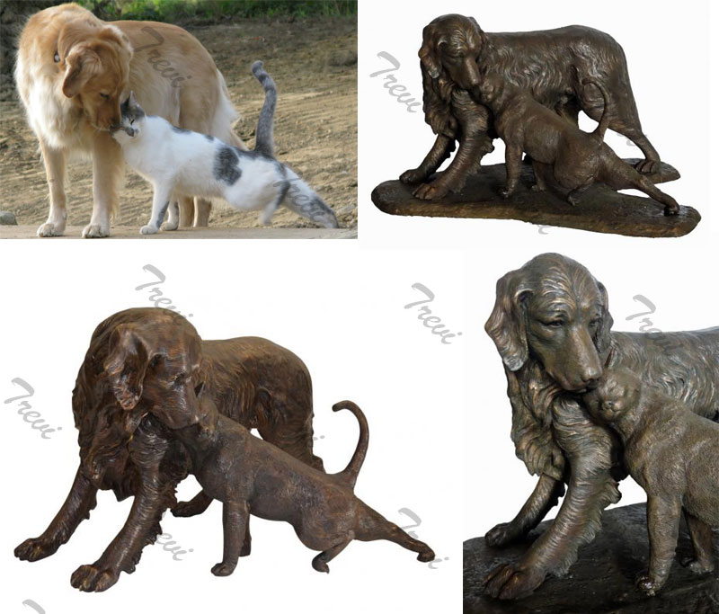 Custom pet dog garden bronze statues from a photo costs