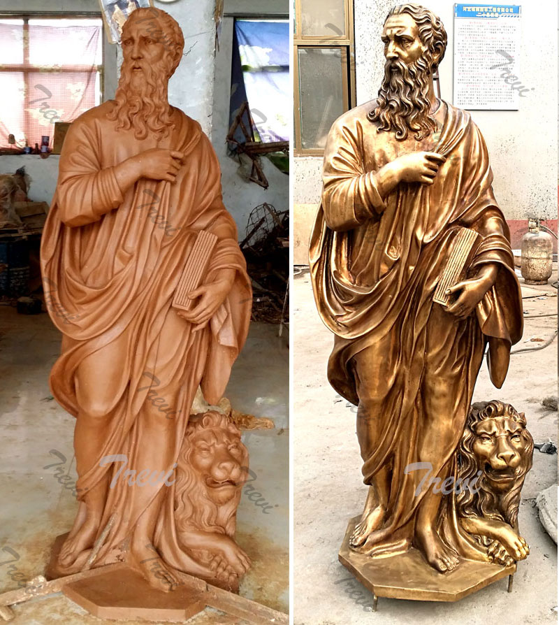 Custom religious bronze statues of lion images in the Bible