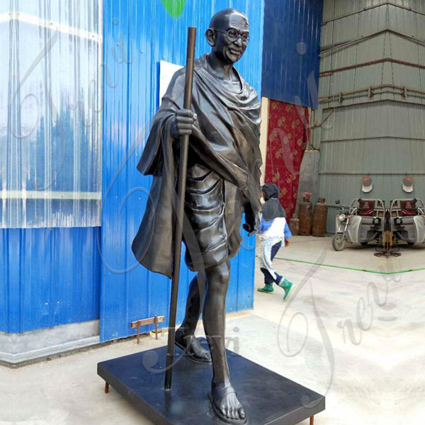 Custom made bronze sculpture of gandhi from photo costs BOKK-510